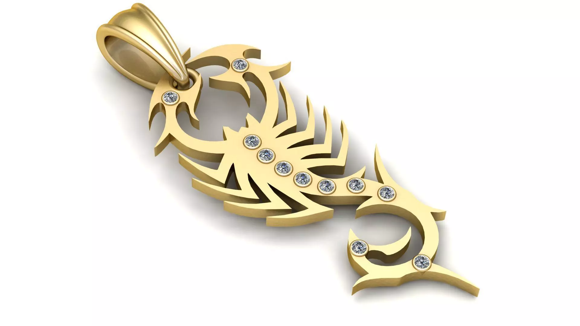 Scorpion pendant 3D print model
