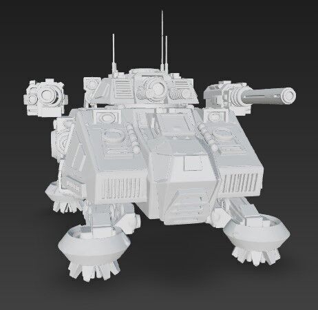 3D Printable Iron Oath  Goliath Heavy Assault Tank 3D model_6
