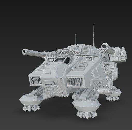 3D Printable Iron Oath  Goliath Heavy Assault Tank 3D model_4