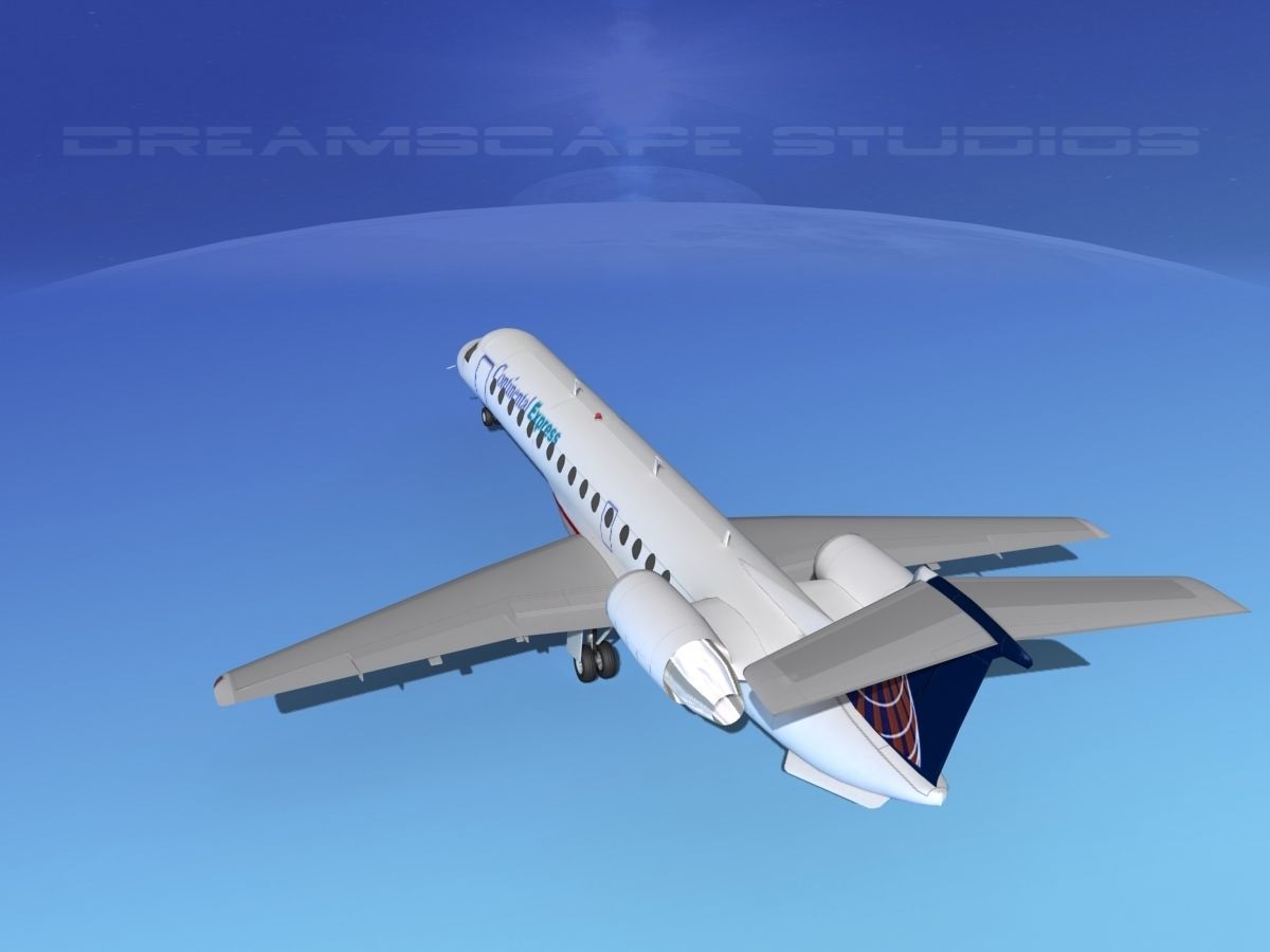 Embraer ERJ-140 Continental Express 3D model_7