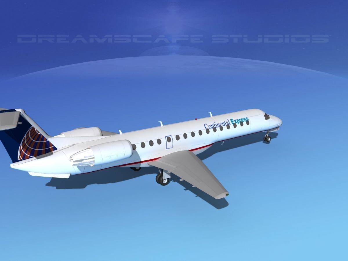 Embraer ERJ-140 Continental Express 3D model_5