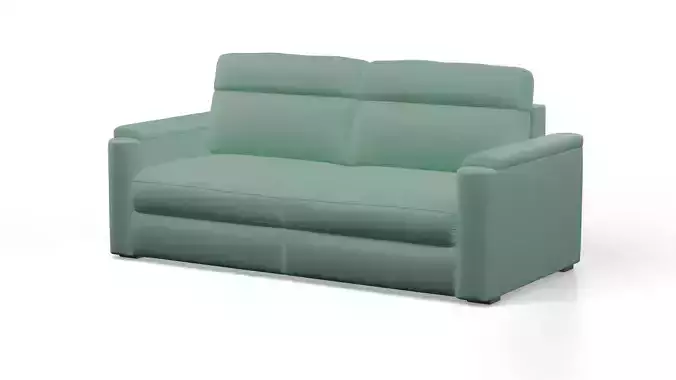 Green sofa  3d model