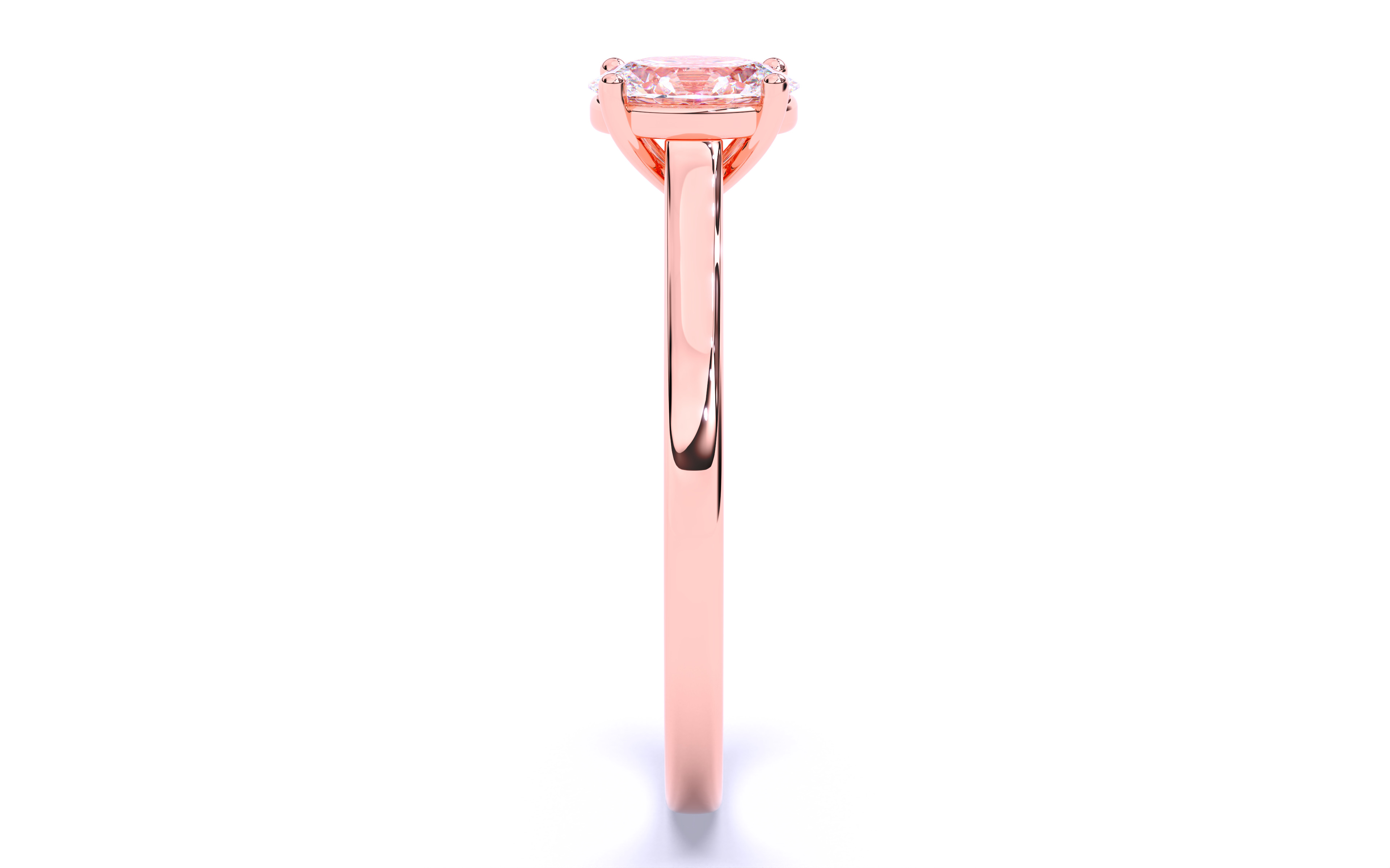 Solitaire Engagement ring 3dm stl renders details 3D print model_5