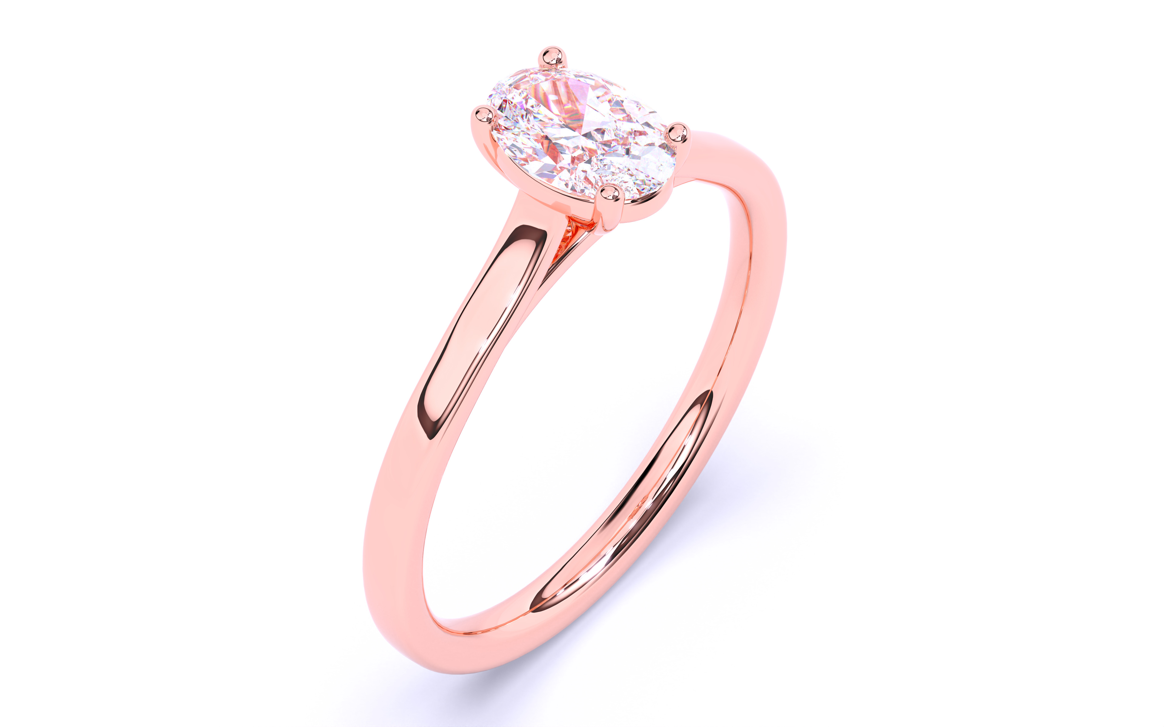 Solitaire Engagement ring 3dm stl renders details 3D print model_2