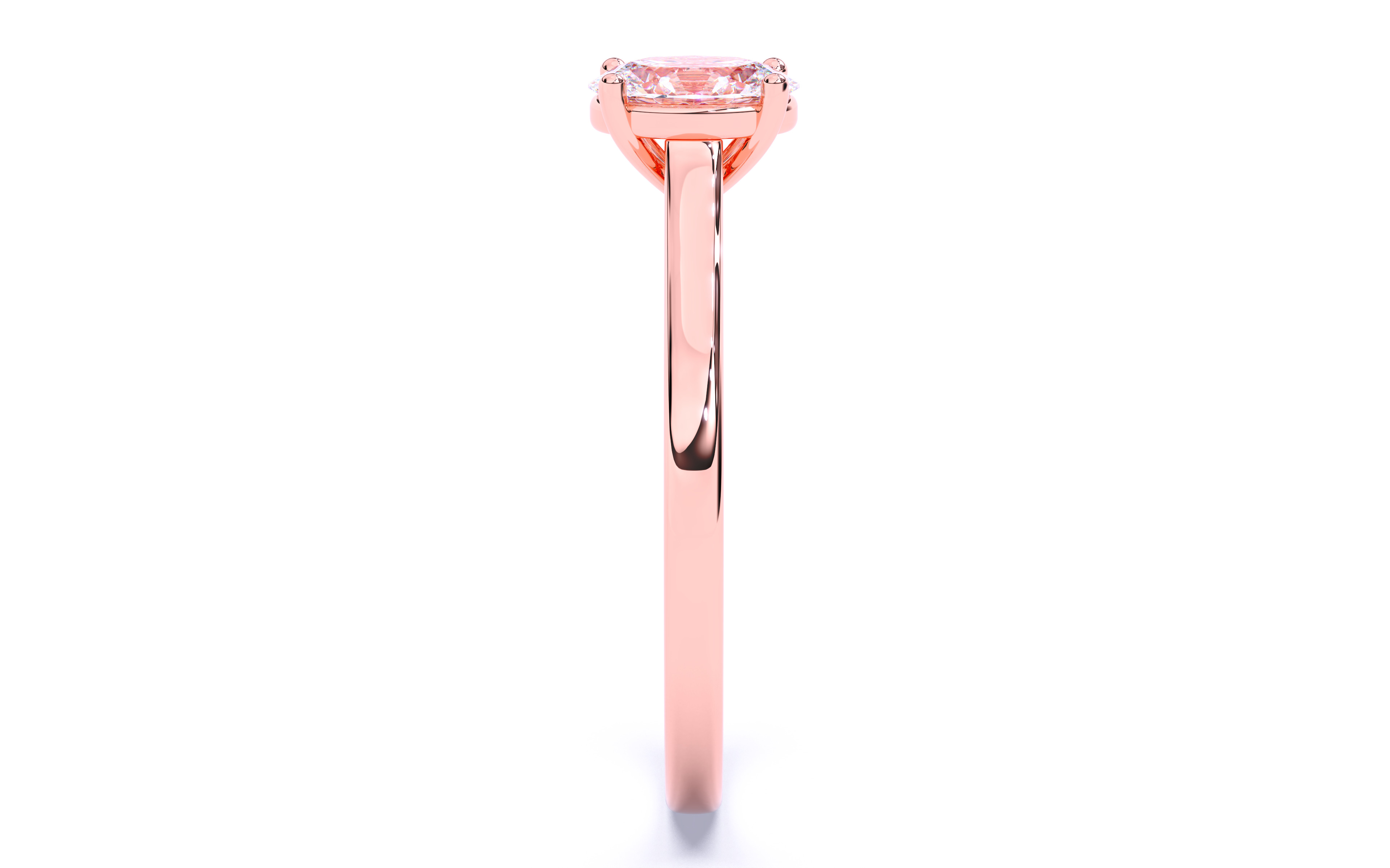 Solitaire Engagement ring 3dm stl renders details 3D print model_4