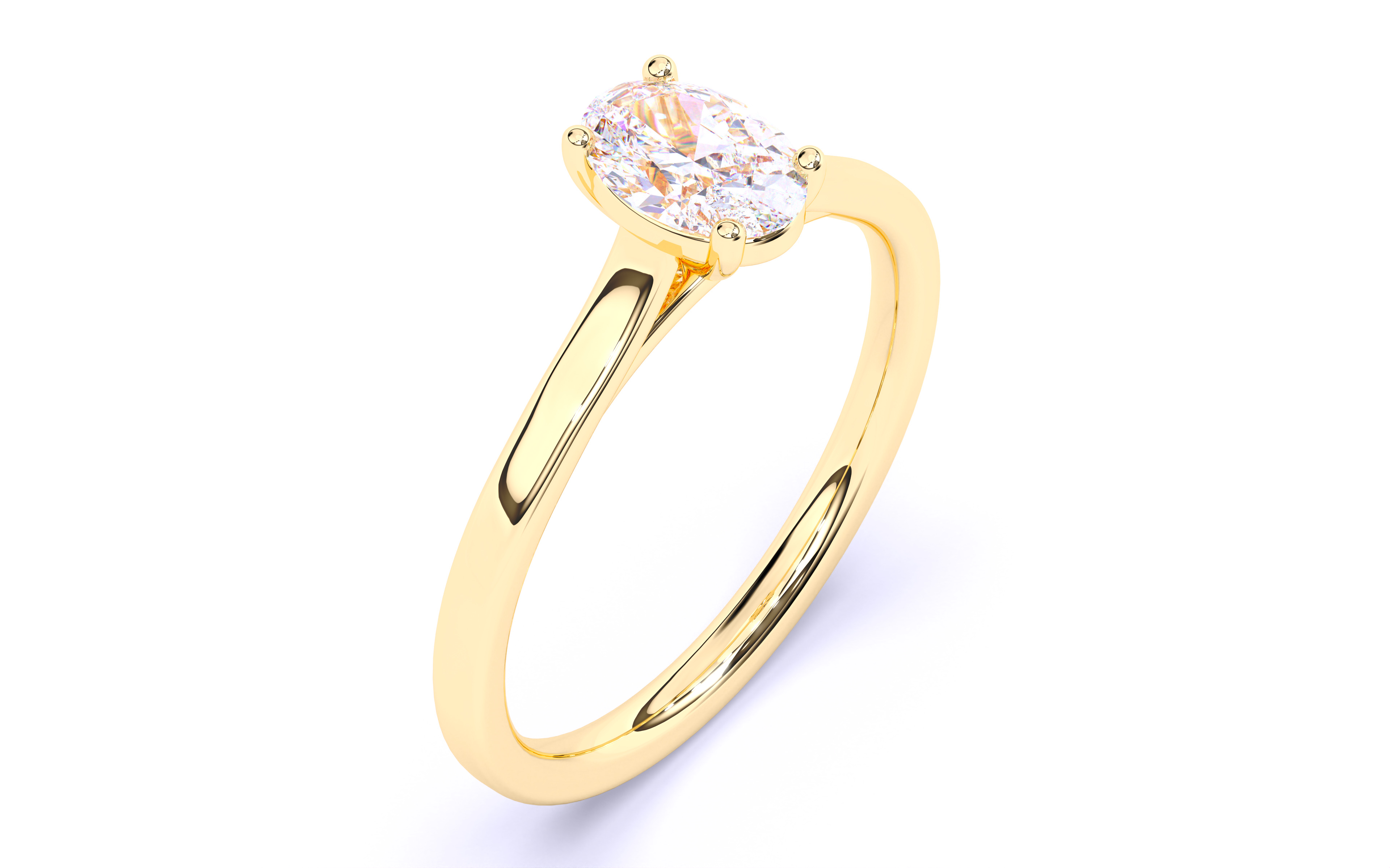 Solitaire Engagement ring 3dm stl renders details 3D print model_20