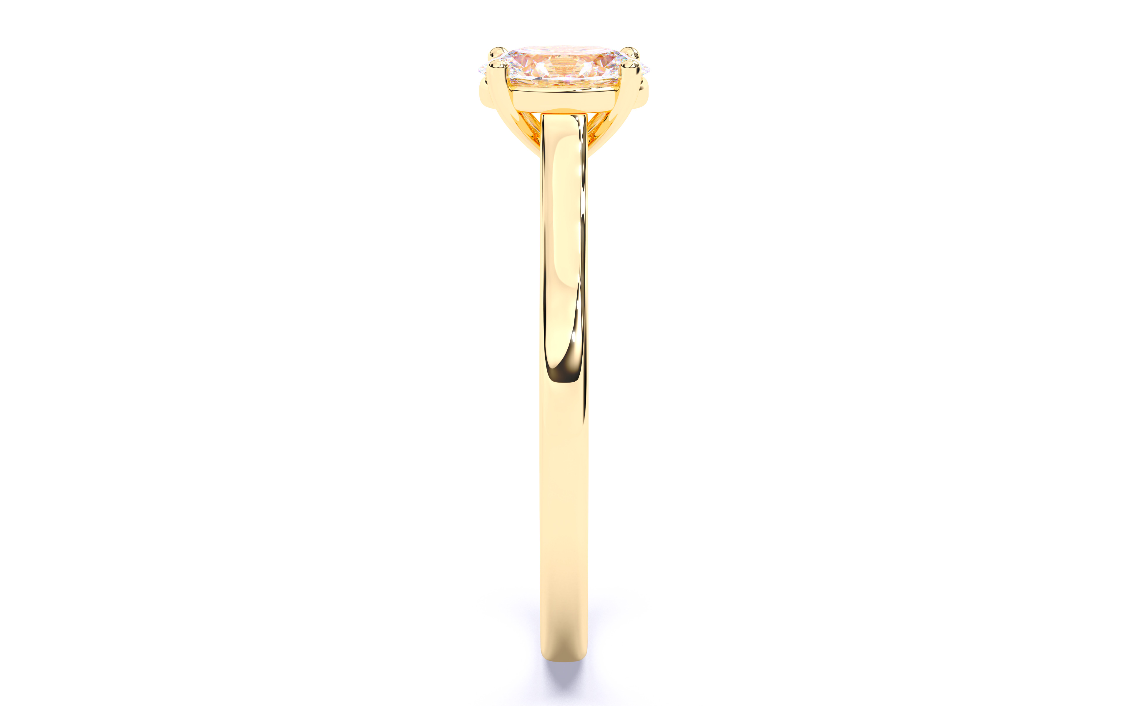 Solitaire Engagement ring 3dm stl renders details 3D print model_22