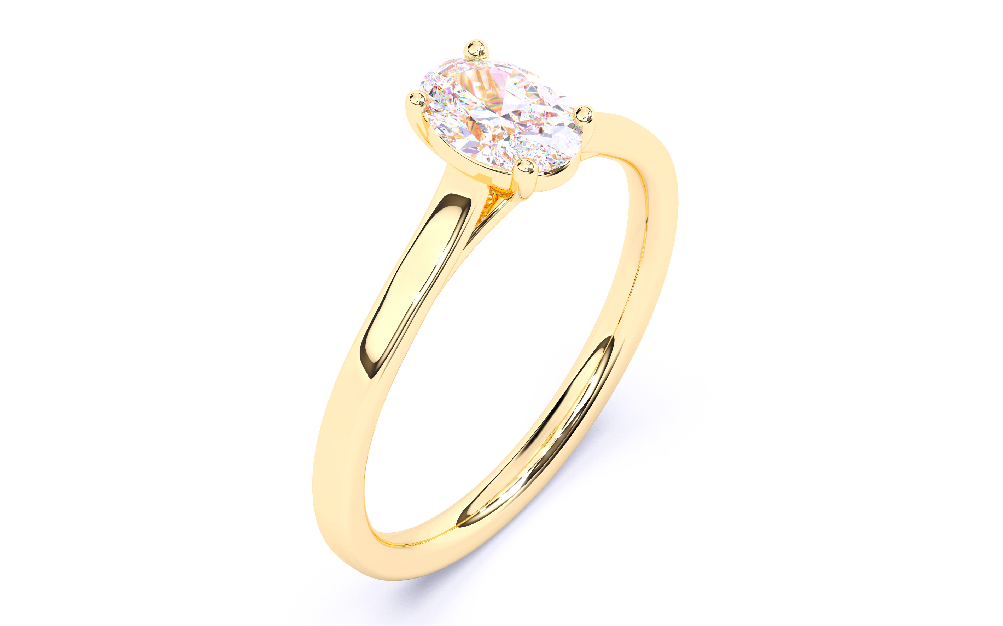 Solitaire Engagement ring 3dm stl renders details 3D print model_21