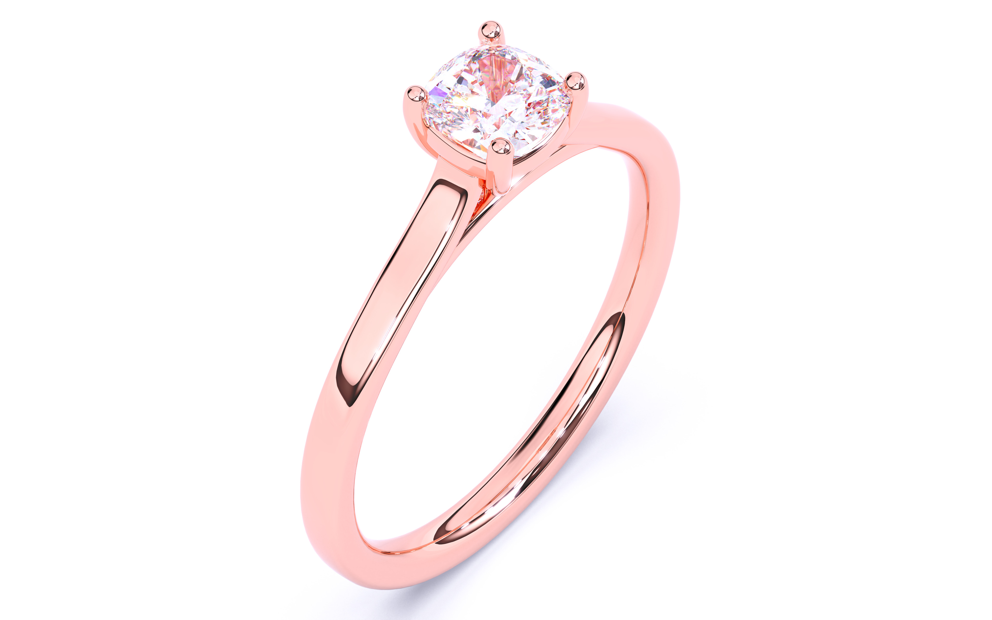 Solitaire Engagement ring 3dm stl renders details 3D print model_2