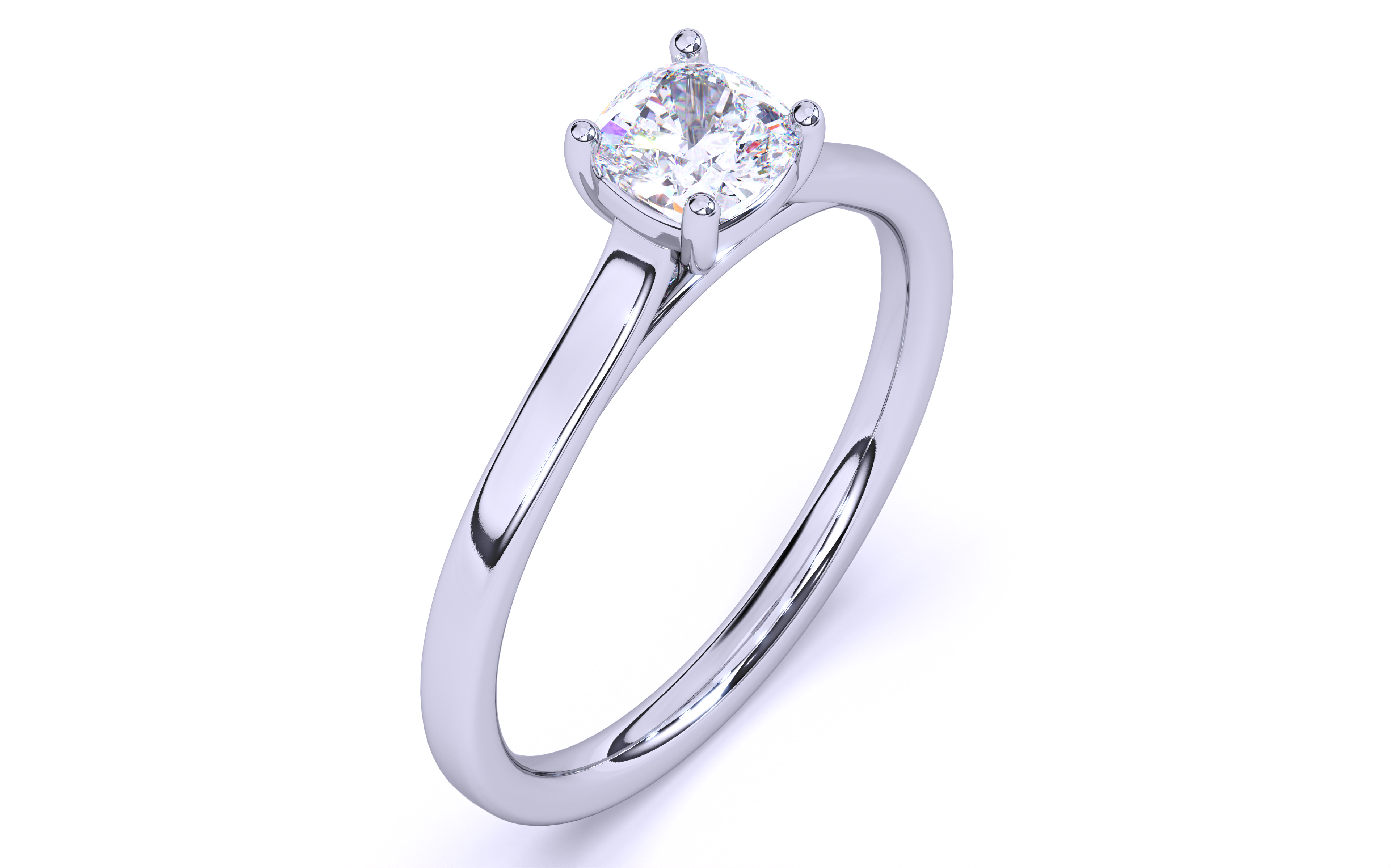 Solitaire Engagement ring 3dm stl renders details 3D print model_21