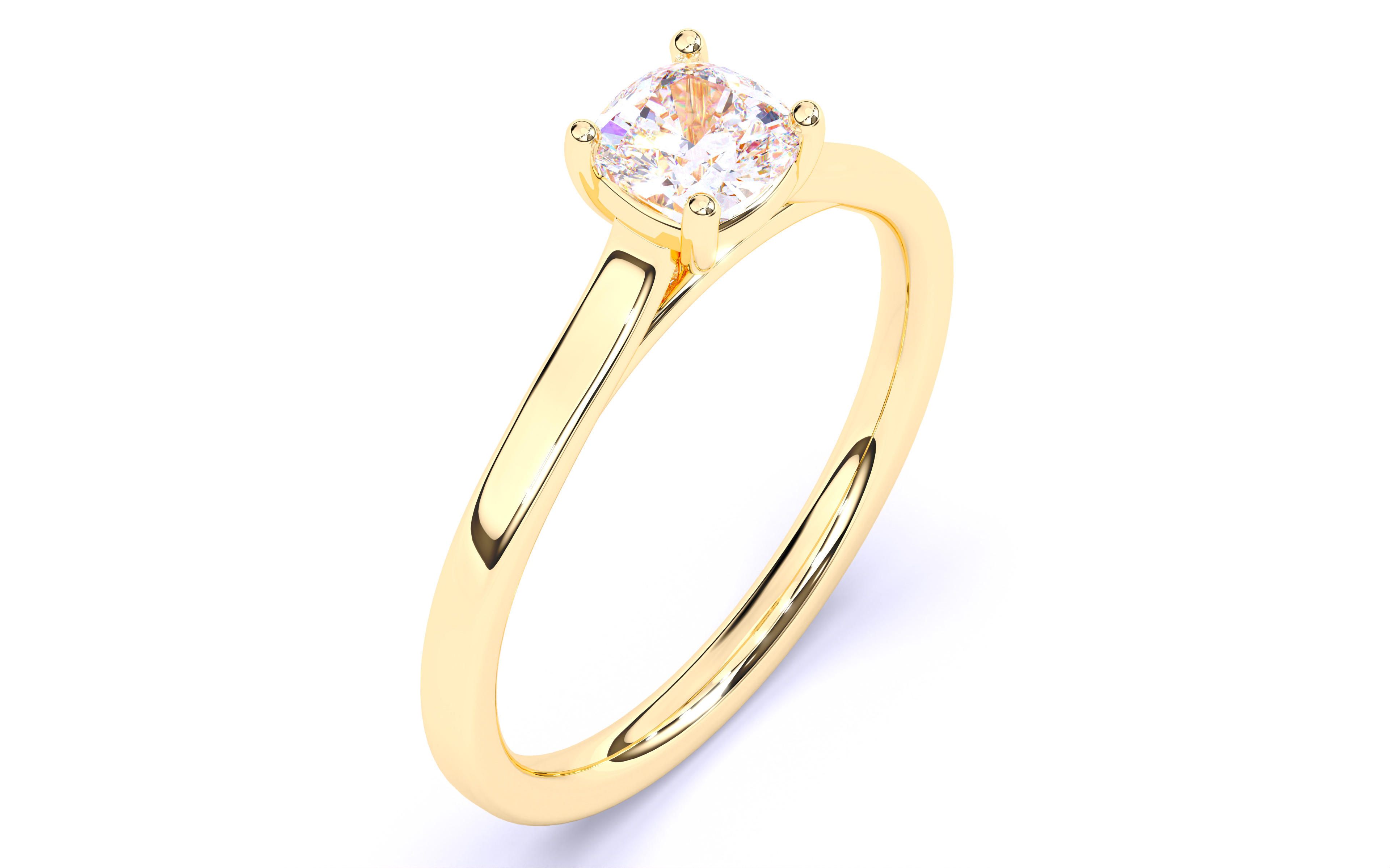 Solitaire Engagement ring 3dm stl renders details 3D print model_18
