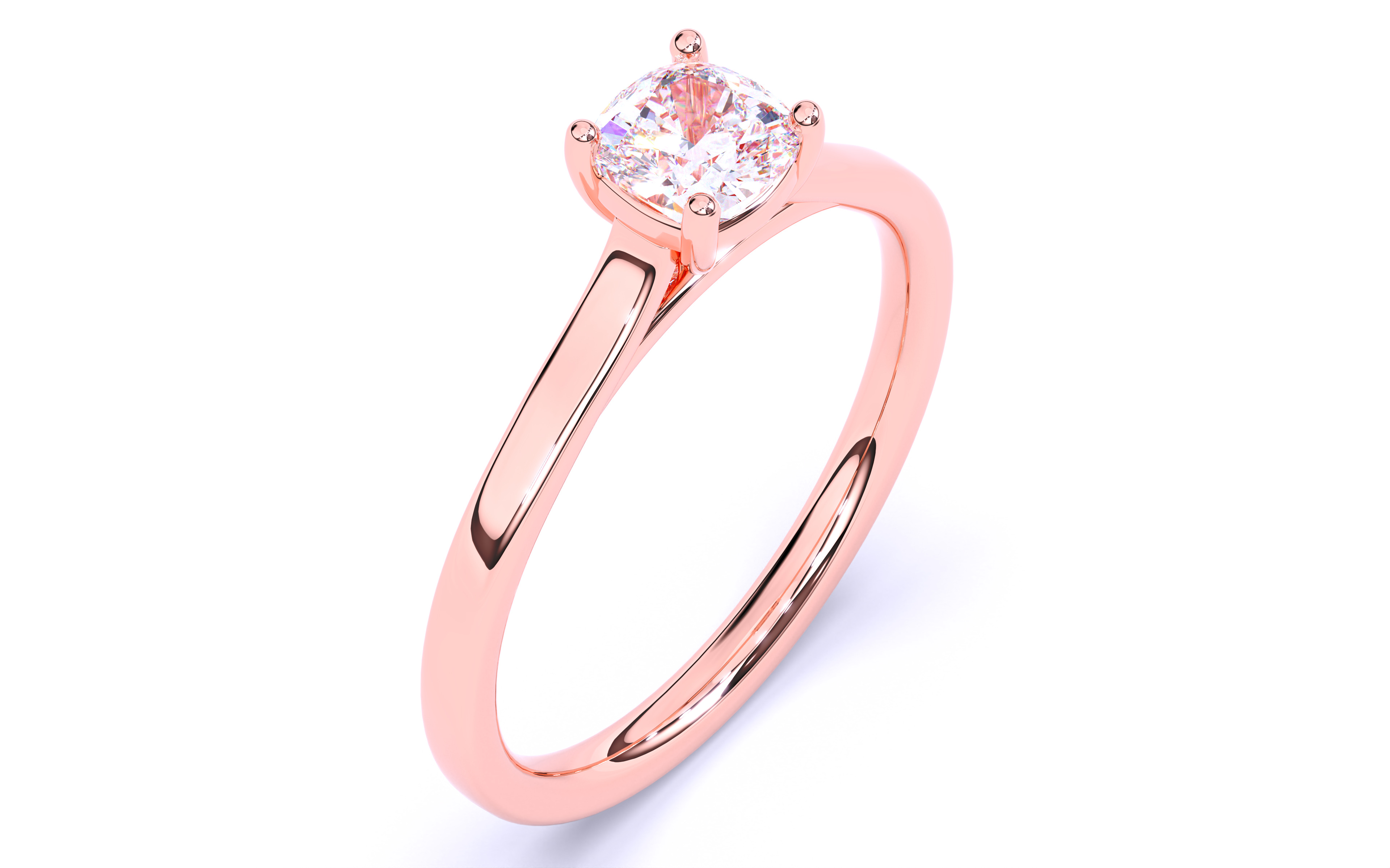 Solitaire Engagement ring 3dm stl renders details 3D print model_12