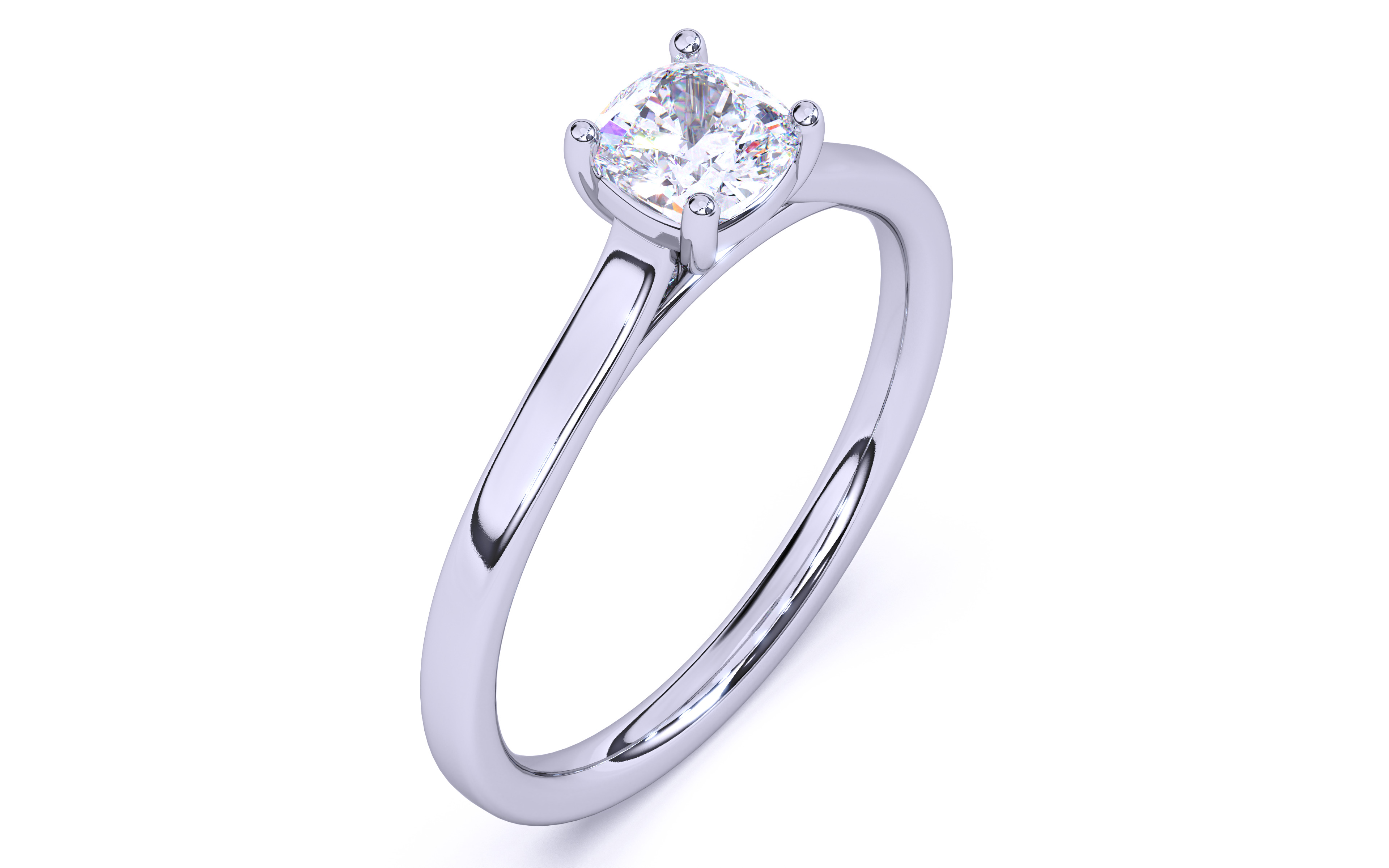 Solitaire Engagement ring 3dm stl renders details 3D print model_20