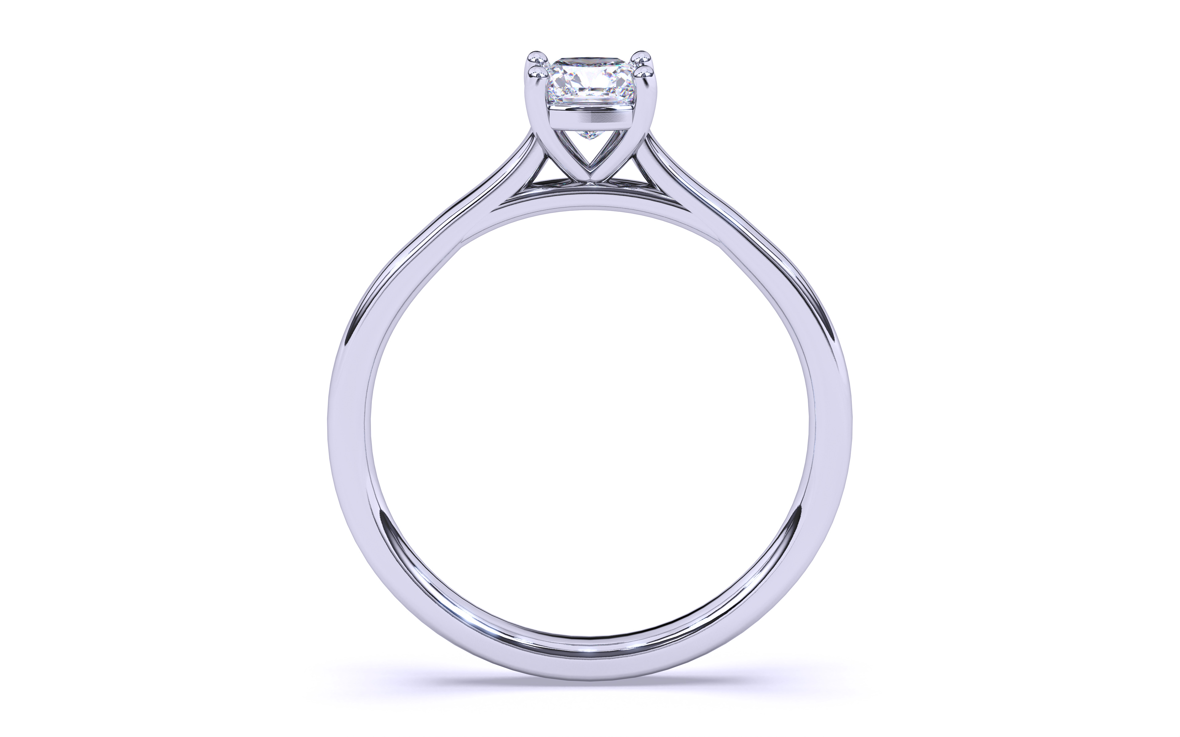 Solitaire Engagement ring 3dm stl renders details 3D print model_9