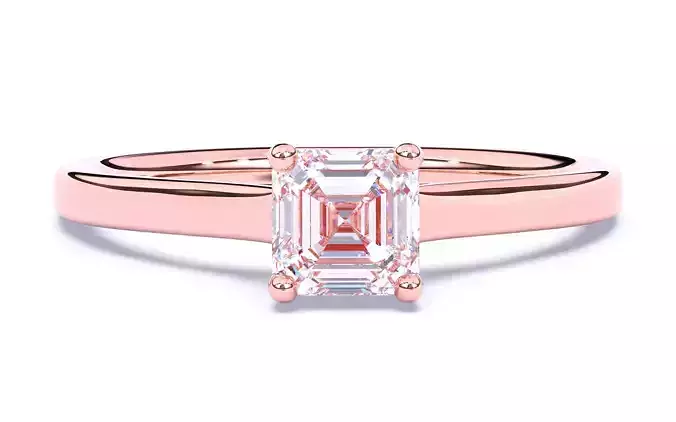 Solitaire Engagement ring 3dm stl renders details