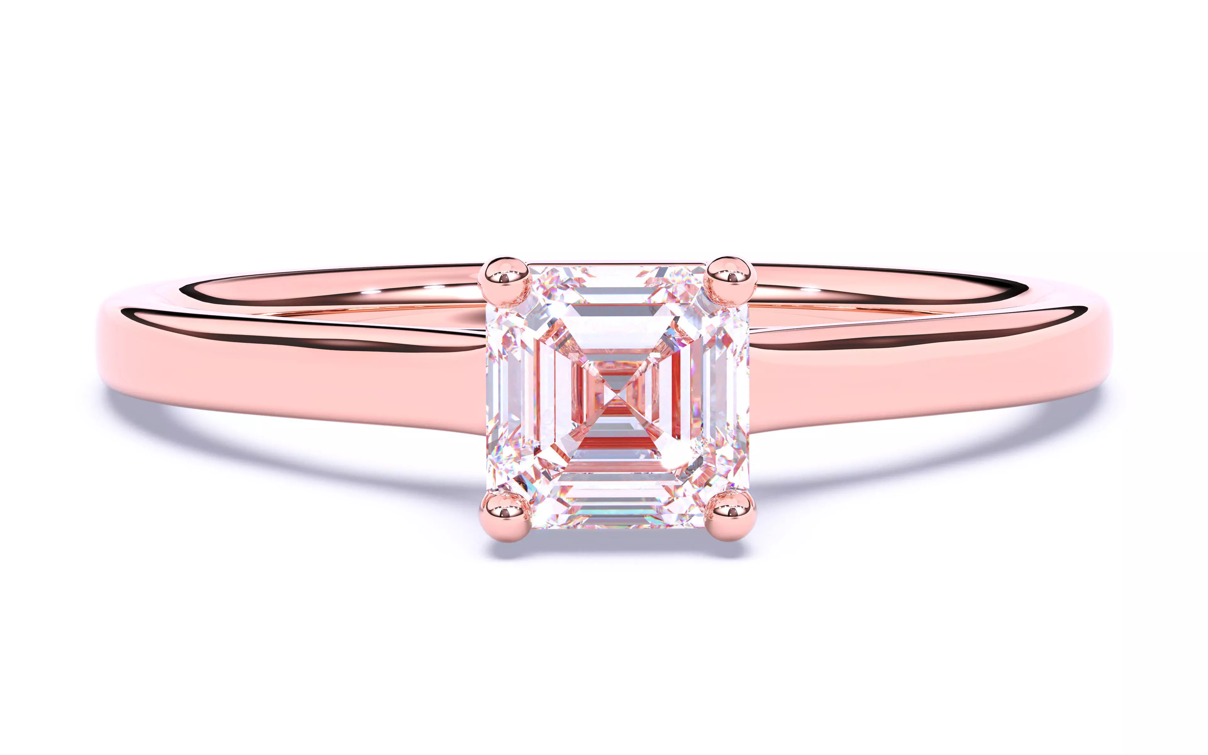 Solitaire Engagement ring 3dm stl renders details 3D print model_0