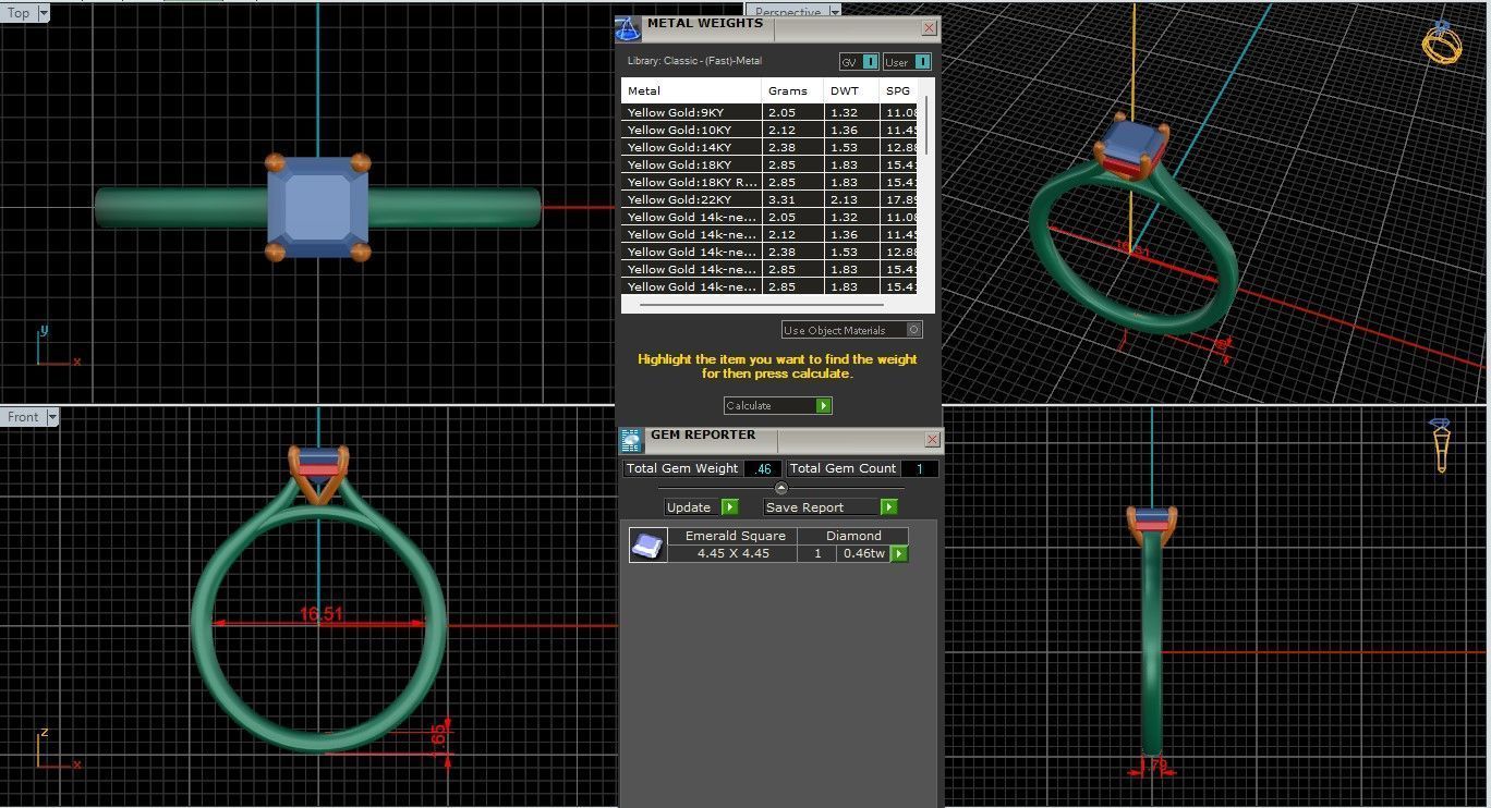 Solitaire Engagement ring 3dm stl renders details 3D print model_1