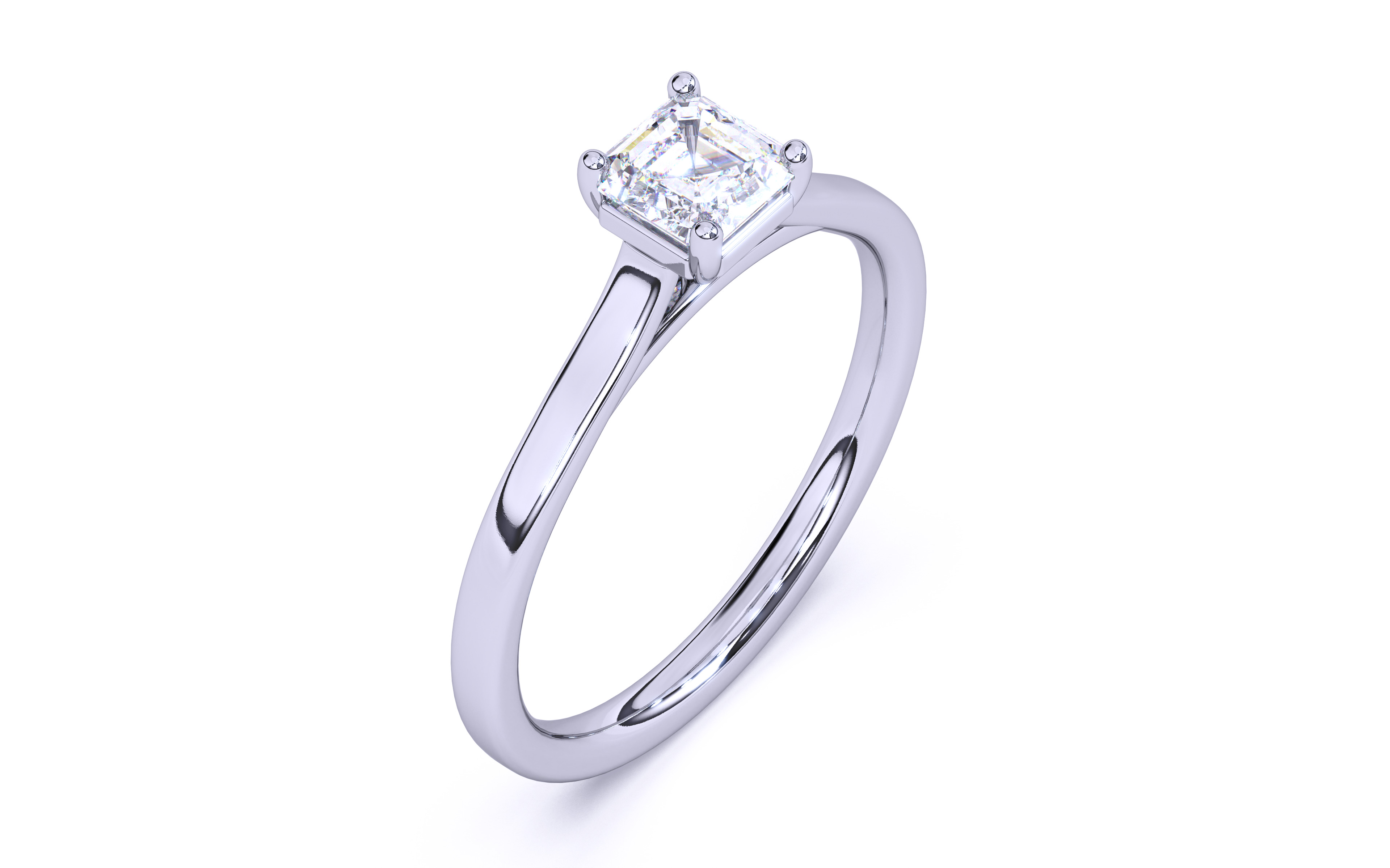 Solitaire Engagement ring 3dm stl renders details 3D print model_18