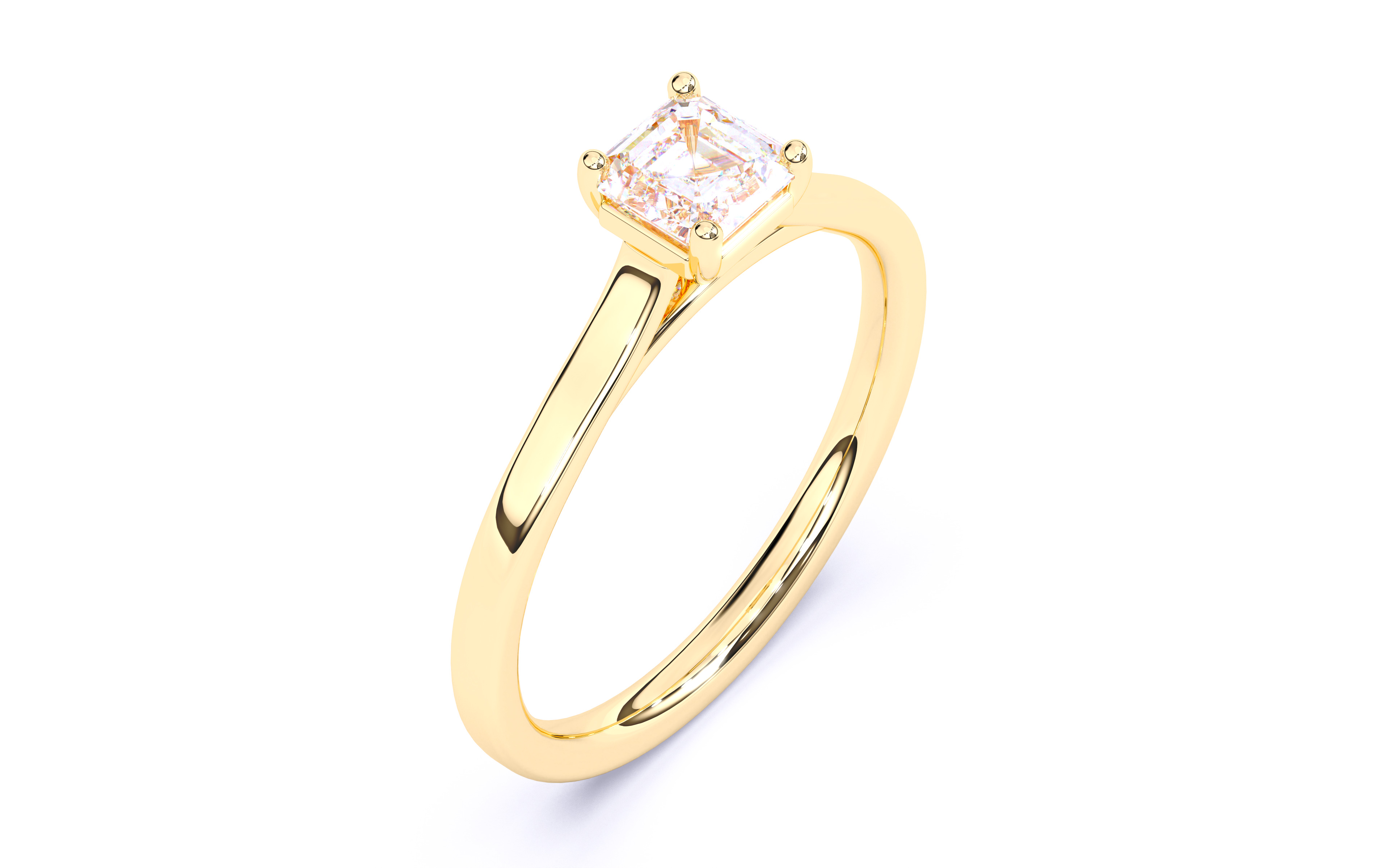 Solitaire Engagement ring 3dm stl renders details 3D print model_12