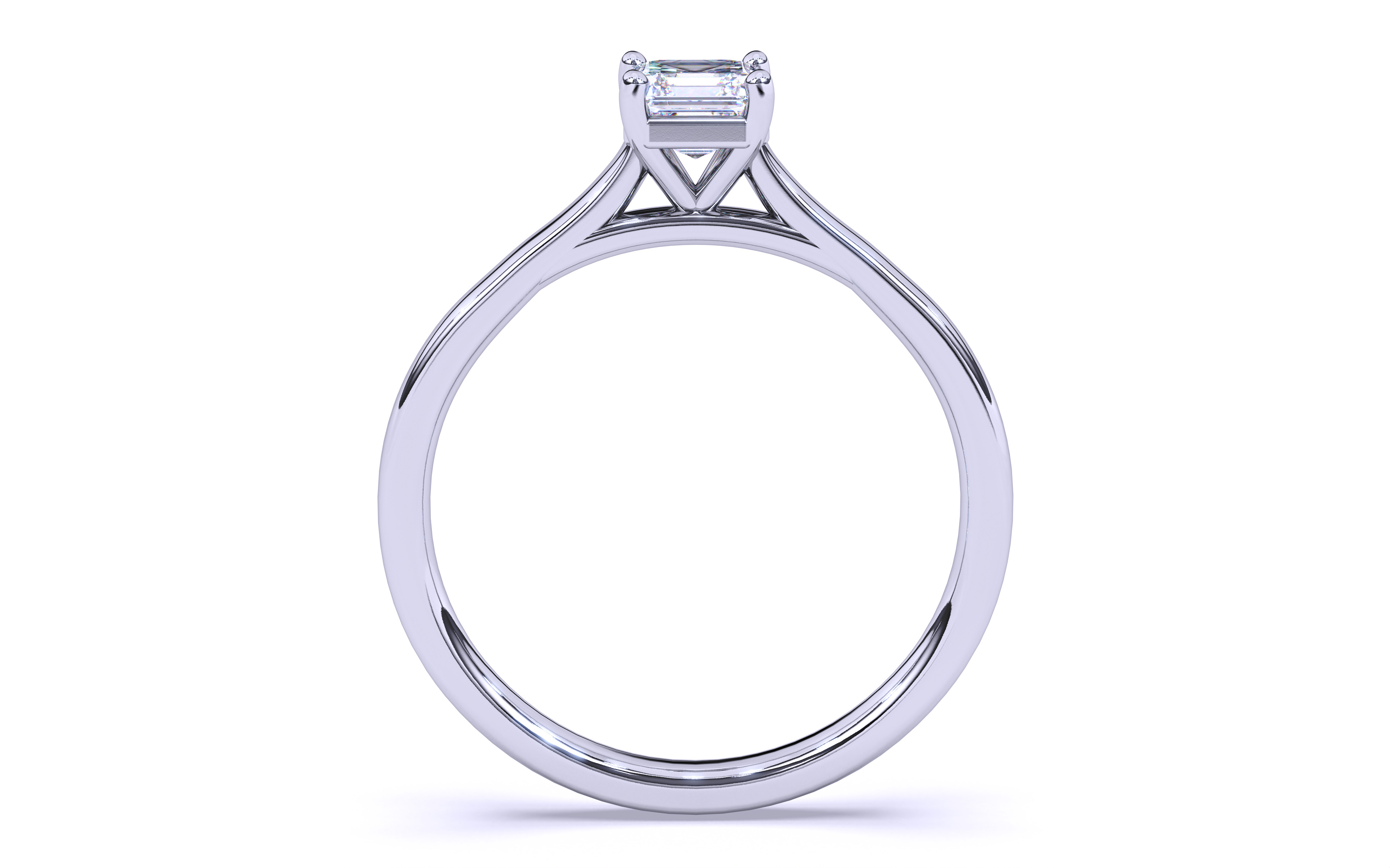 Solitaire Engagement ring 3dm stl renders details 3D print model_9