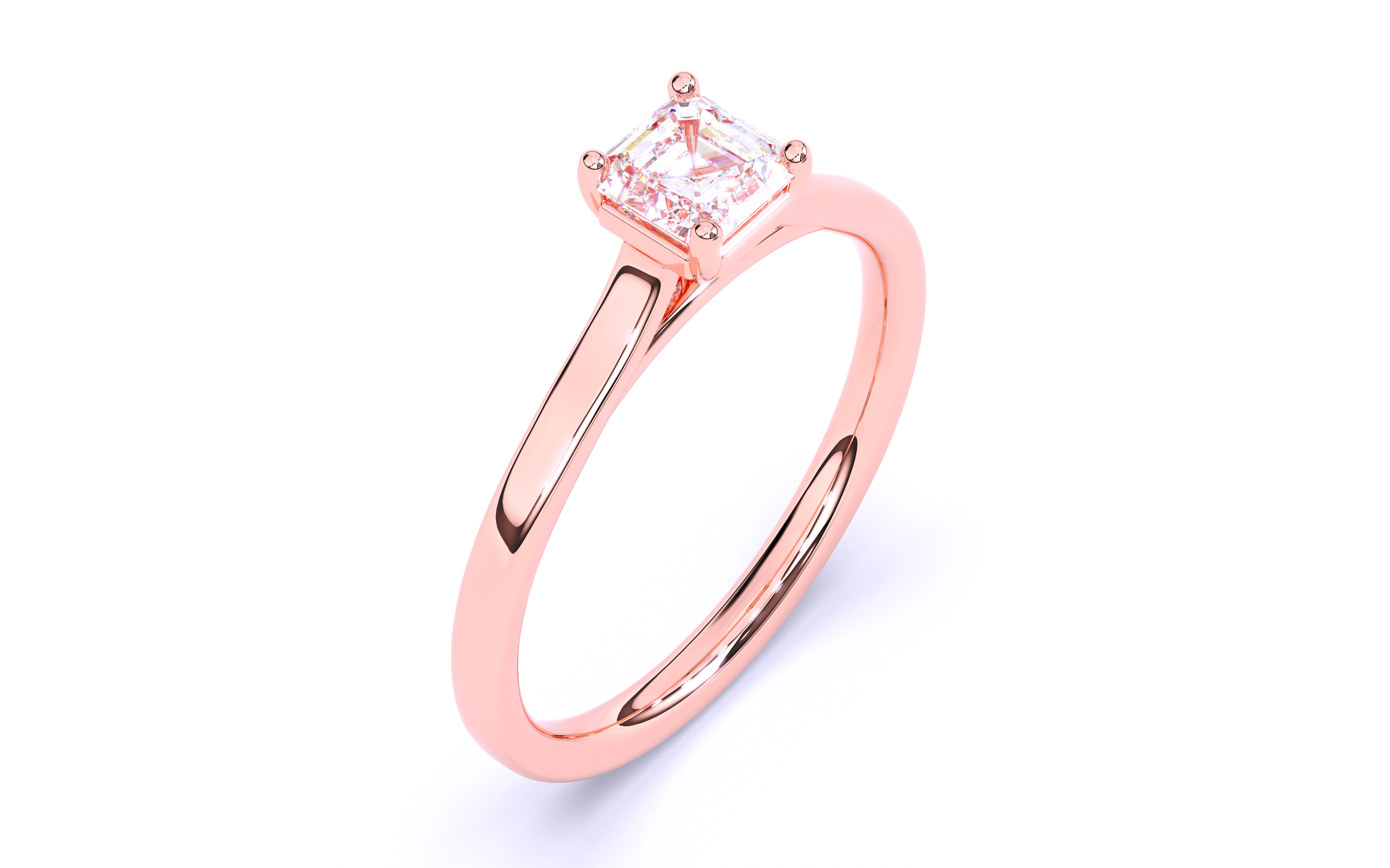 Solitaire Engagement ring 3dm stl renders details 3D print model_20
