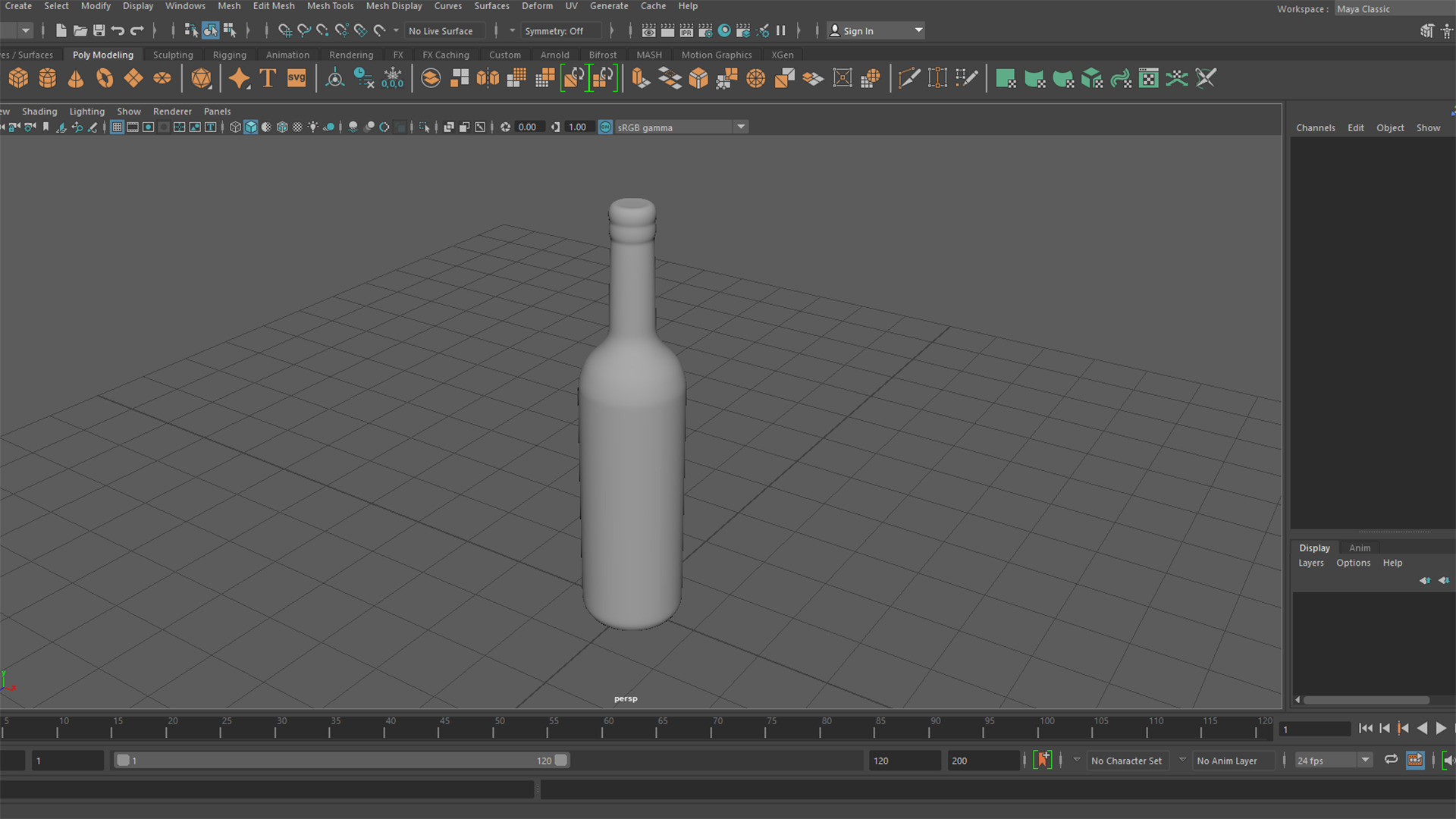 Kawa Kawa Red Wine Bottle 3D model_4