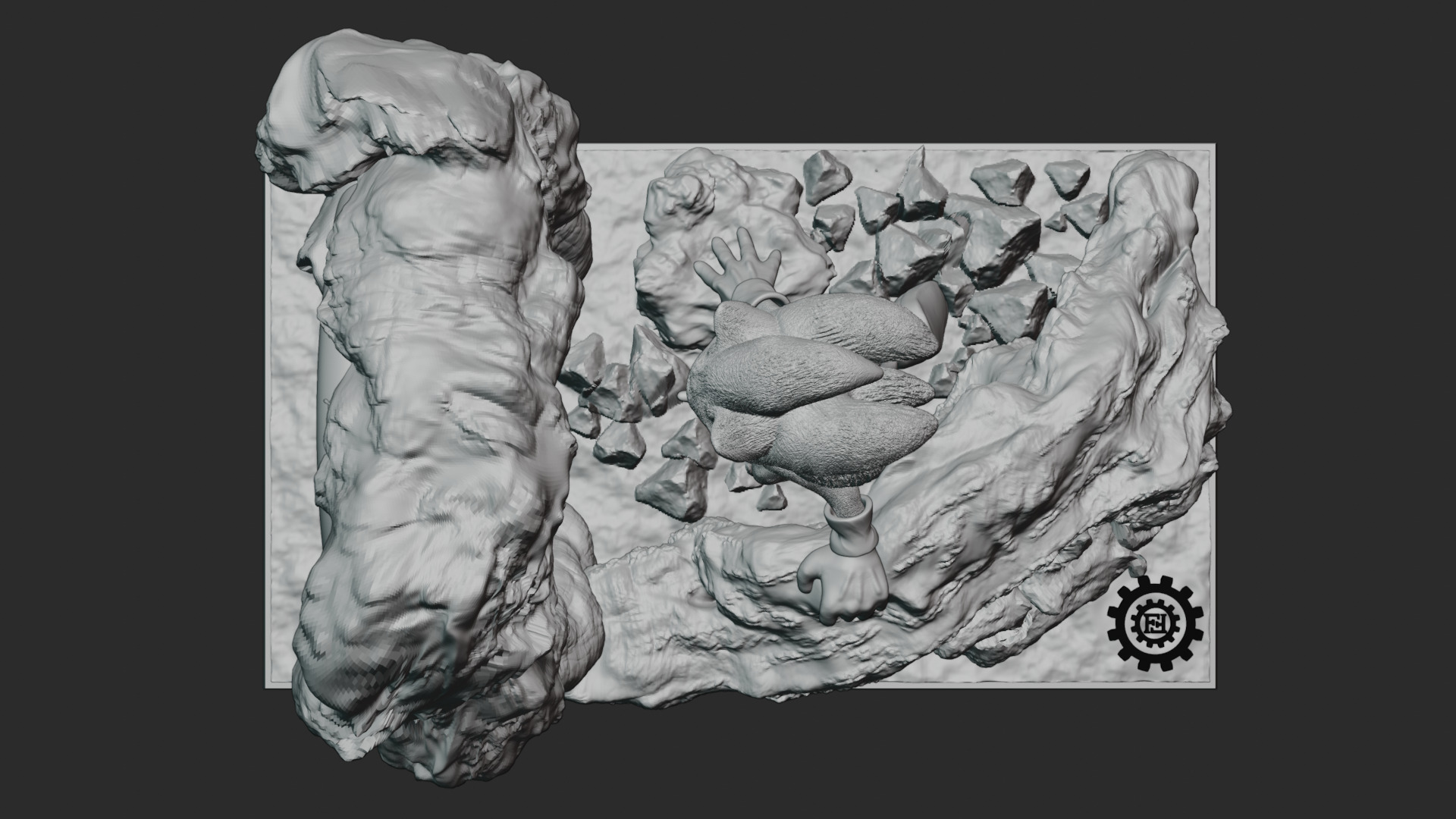 Sonic The Hedgedog PRINTABLE 3D modell 3D model_8