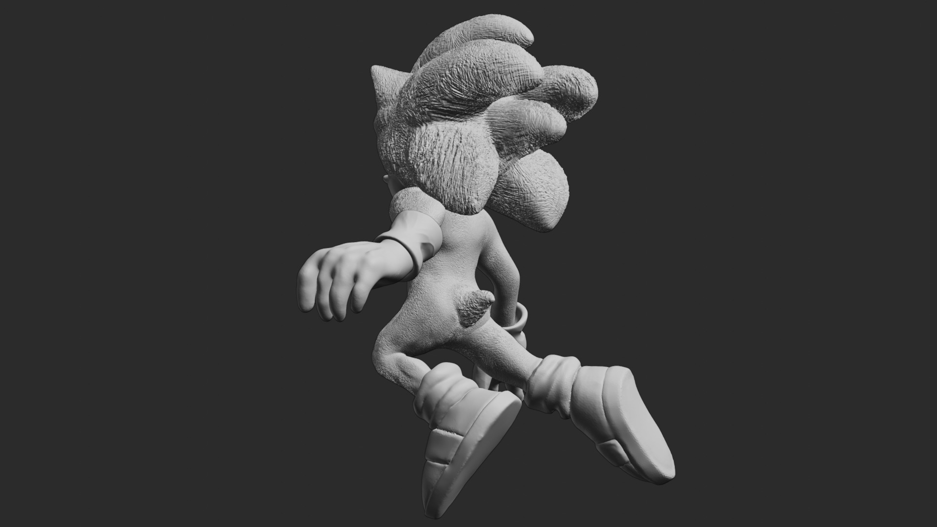 Sonic The Hedgedog PRINTABLE 3D modell 3D model_7