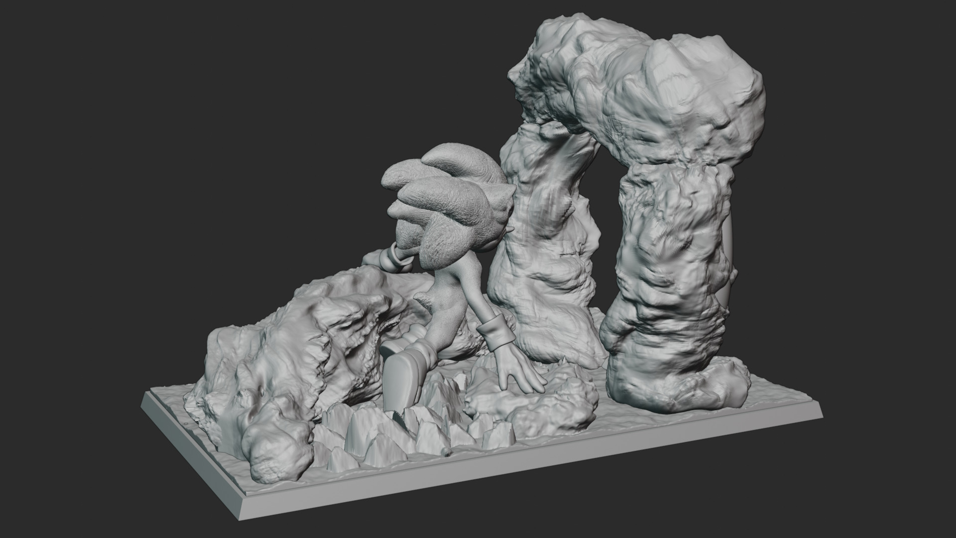 Sonic The Hedgedog PRINTABLE 3D modell 3D model_9