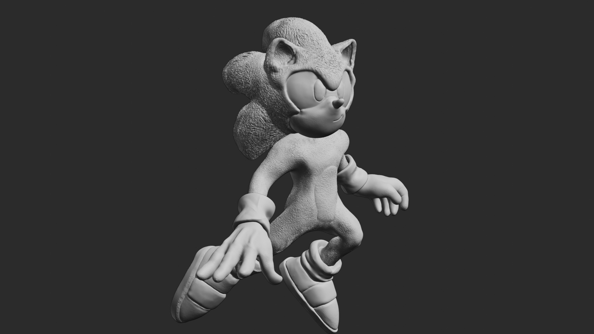 Sonic The Hedgedog PRINTABLE 3D modell 3D model_5