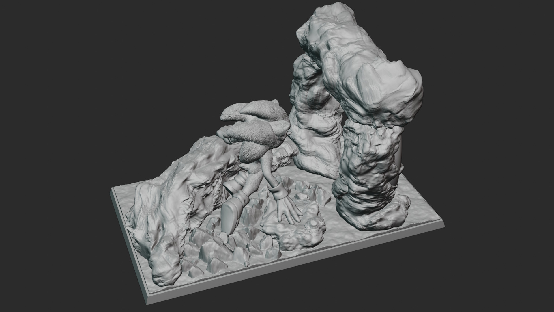 Sonic The Hedgedog PRINTABLE 3D modell 3D model_10