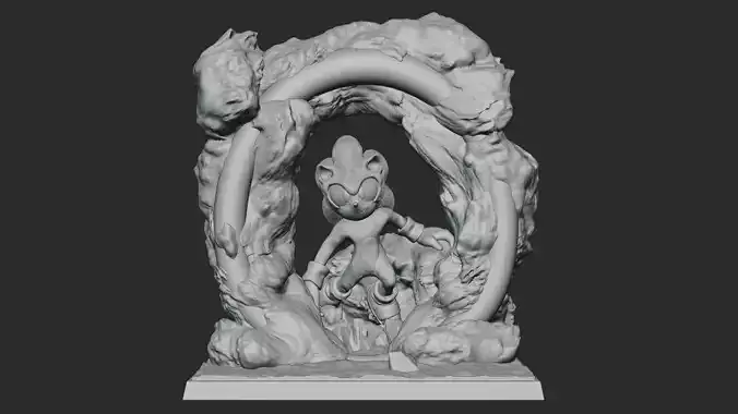 Sonic The Hedgedog PRINTABLE 3D modell