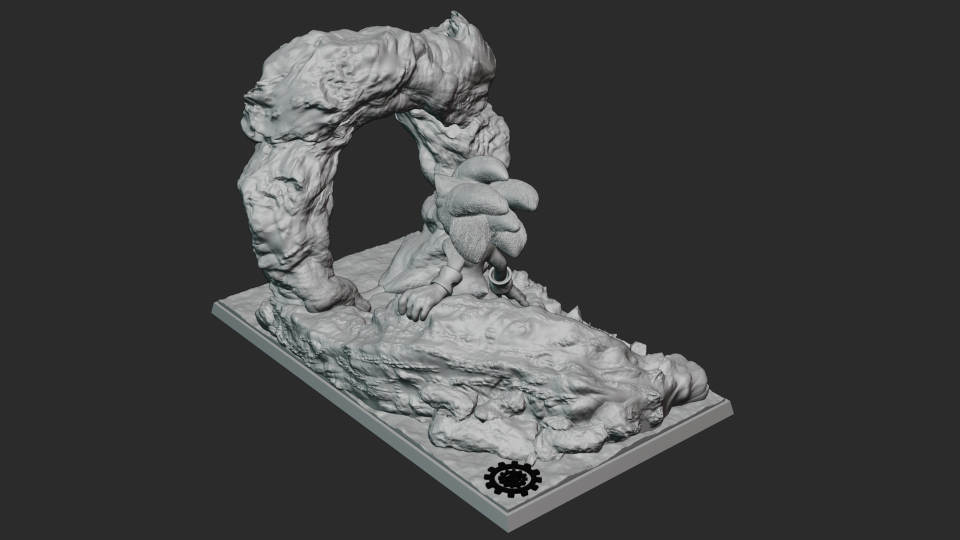 Sonic The Hedgedog PRINTABLE 3D modell 3D model_12