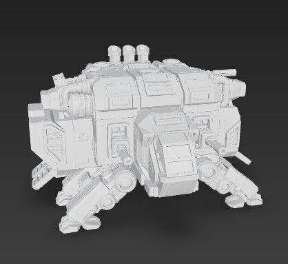 3D Printable Iron Oath Mammoth Multi Legged Transporter 3D model_2