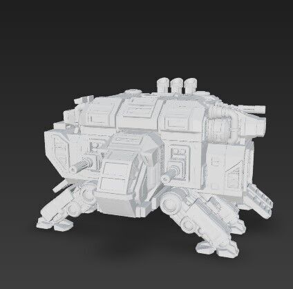 3D Printable Iron Oath Mammoth Multi Legged Transporter 3D model_23