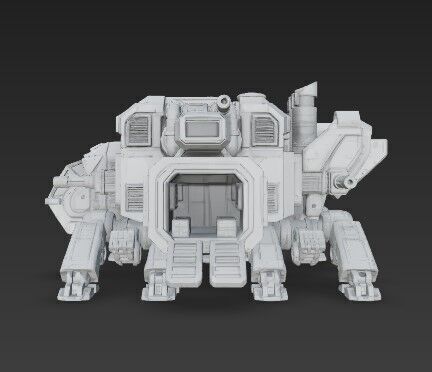 3D Printable Iron Oath Mammoth Multi Legged Transporter 3D model_11