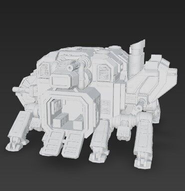 3D Printable Iron Oath Mammoth Multi Legged Transporter 3D model_20