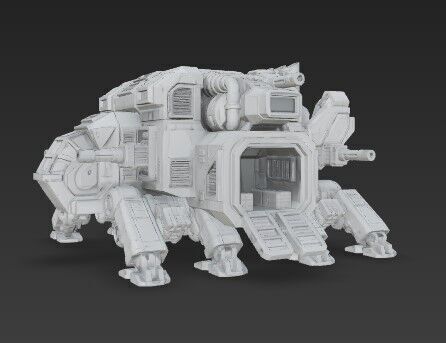 3D Printable Iron Oath Mammoth Multi Legged Transporter 3D model_13