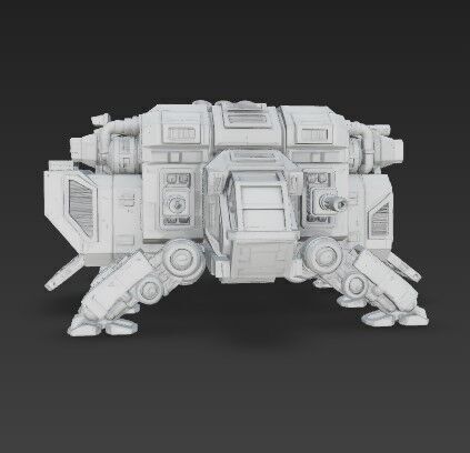 3D Printable Iron Oath Mammoth Multi Legged Transporter 3D model_15