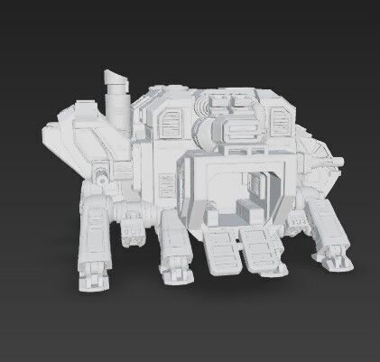3D Printable Iron Oath Mammoth Multi Legged Transporter 3D model_5