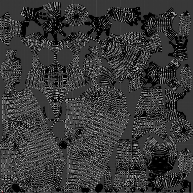 Stylized Strong Female Body Base Mesh Rigged with IK FK Switch Low-poly 3D model_24