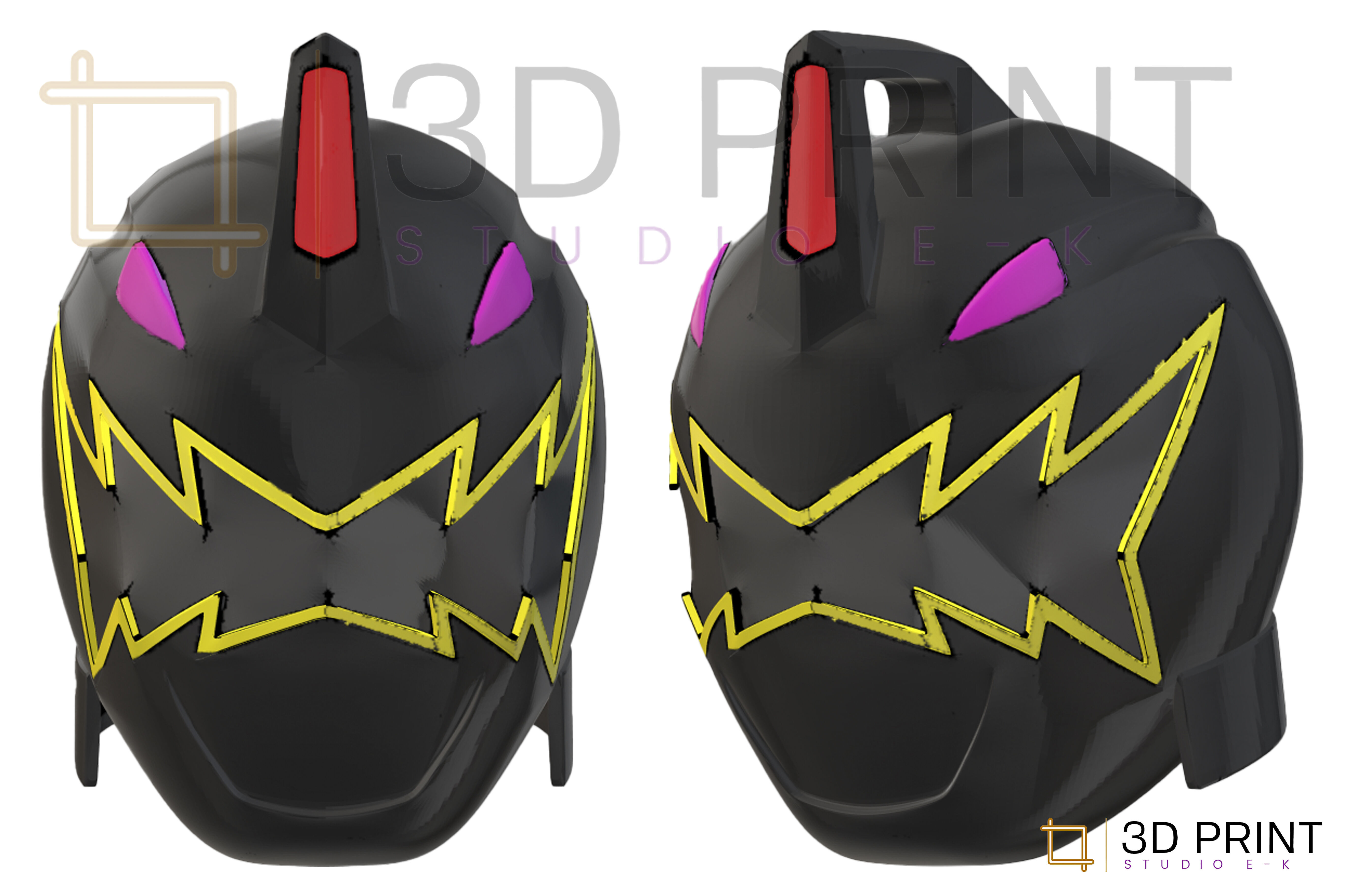 Power Rangers Dino Thunder Helmets Pack 3D print model_5