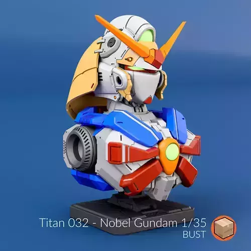 Titan 032 - Aka Nobel Gundam Bust 3D print model
