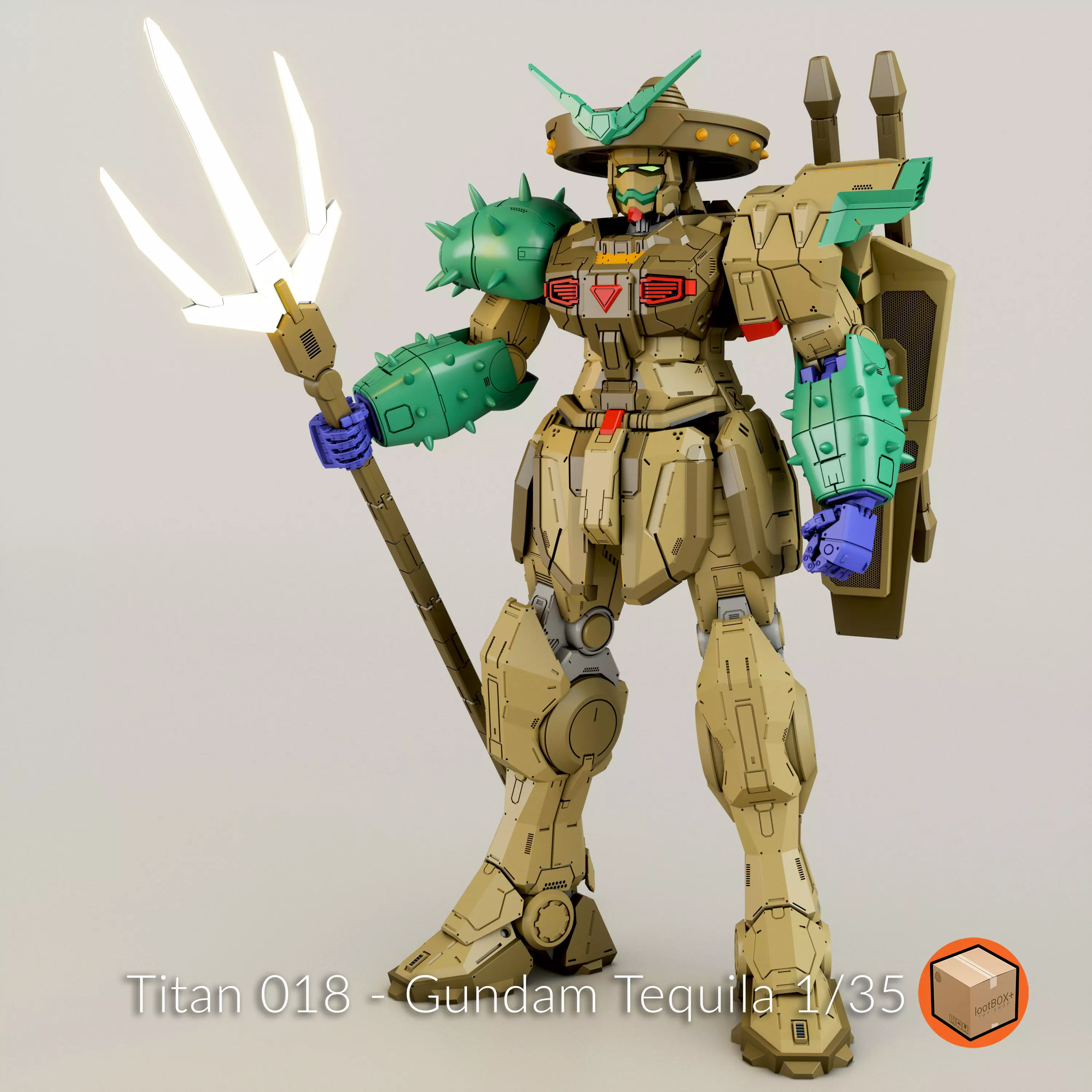 Titan 018 - Aka Tequila Gundam 3D print model