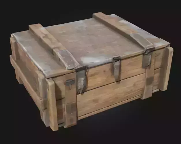 Wooden Crate  Classic Storage Prop