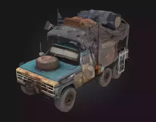 Desert Nomad Vehicle  Rugged Survival on the Sands