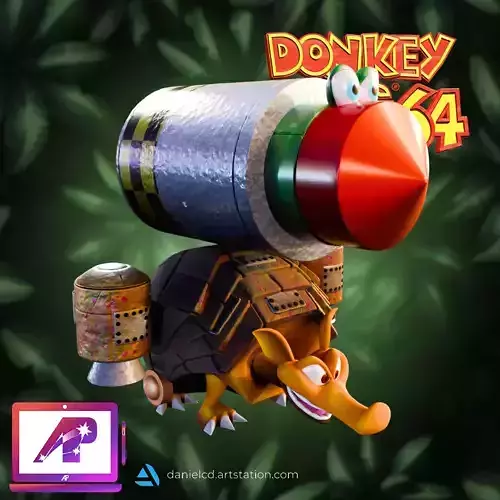 Army Dillo 4 in 1 Donkey Kong 64 colored