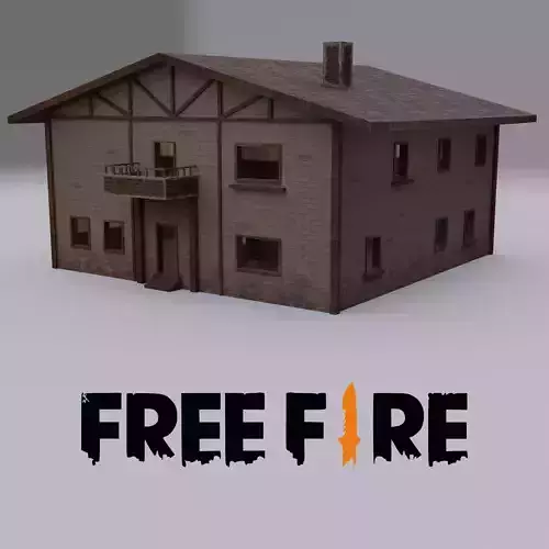 Free fire House Low-poly 3D model
