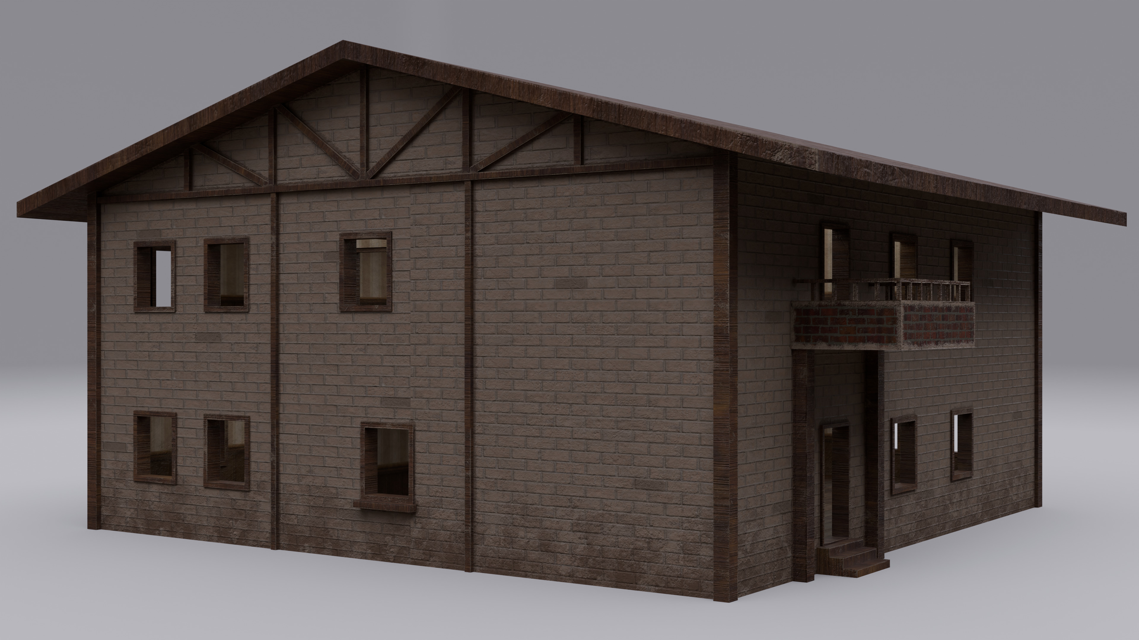 Free fire House Low-poly 3D model_2