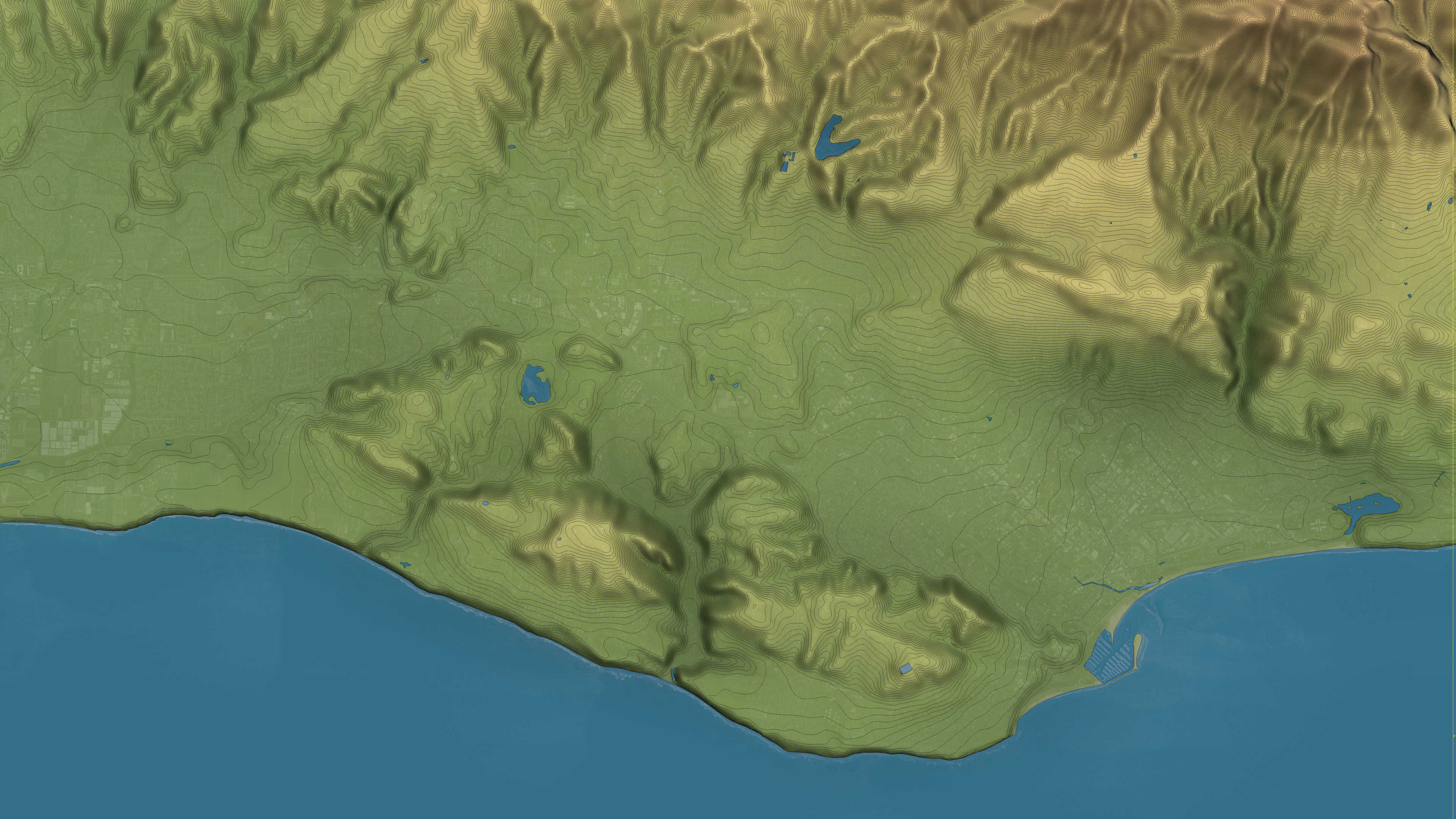 Santa Barbara - Topography Terrain 3D City 3D Model Collection_20